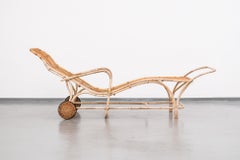 Scandinavian Modern Rattan Lounger by Aino Aalto for Artek, 1940s