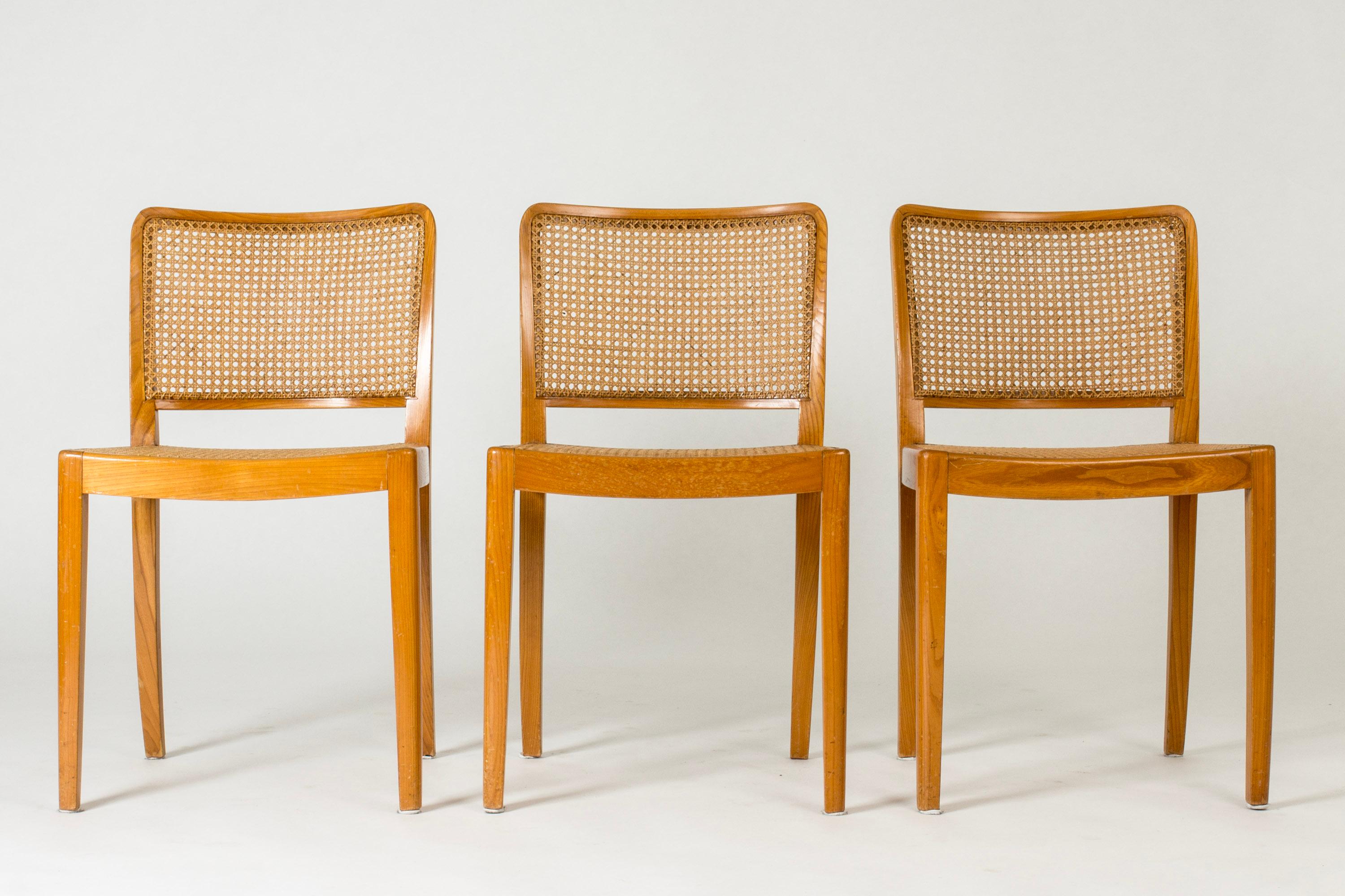 Scandinavian Modern rattan side chair by Margareta Köhler, Futurum, Sweden, 1940 For Sale 2