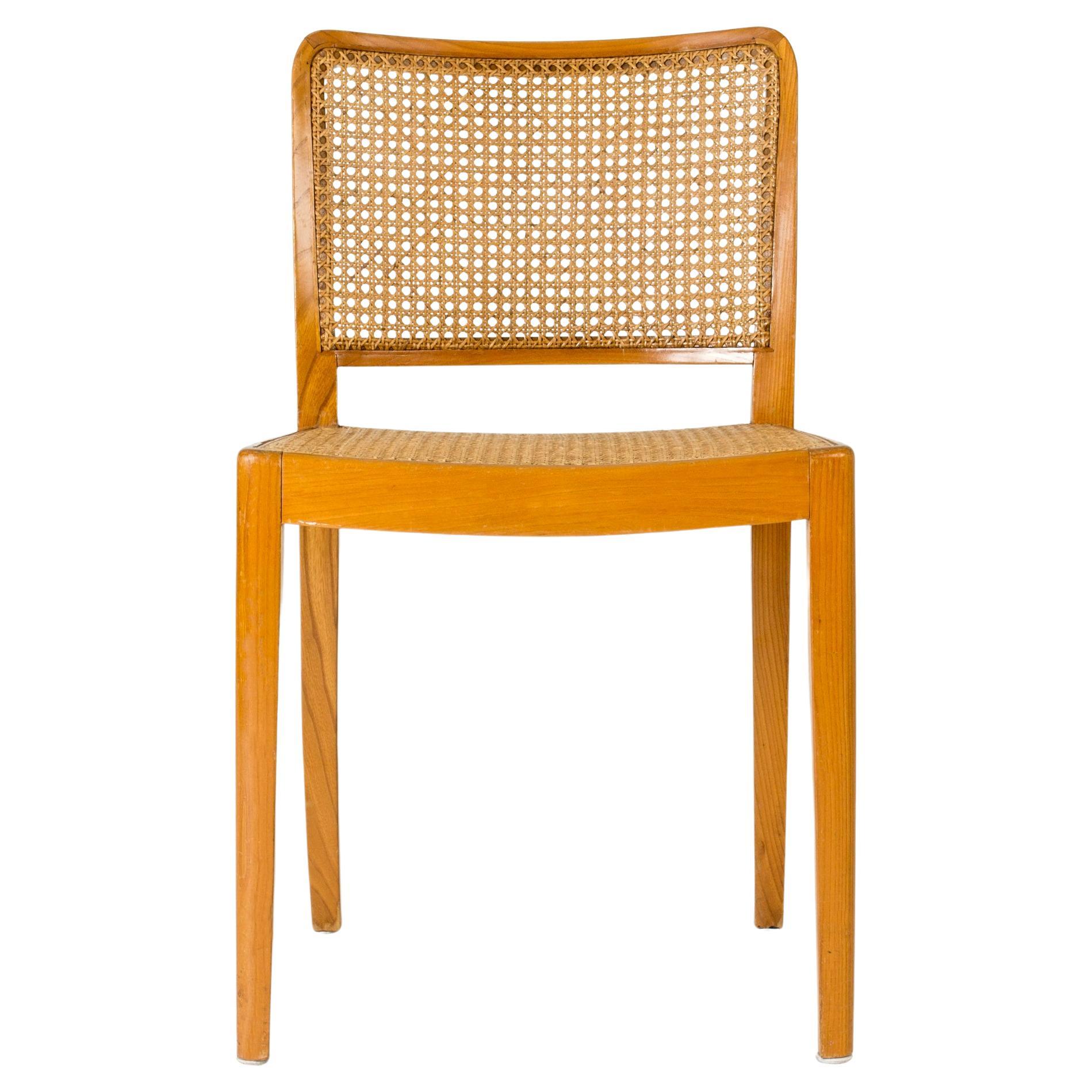Scandinavian Modern rattan side chair by Margareta Köhler, Futurum, Sweden, 1940 For Sale