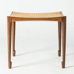 The Modern Scandinavian Rattan Stool par Bernt Petersen, Danemark, années 1950