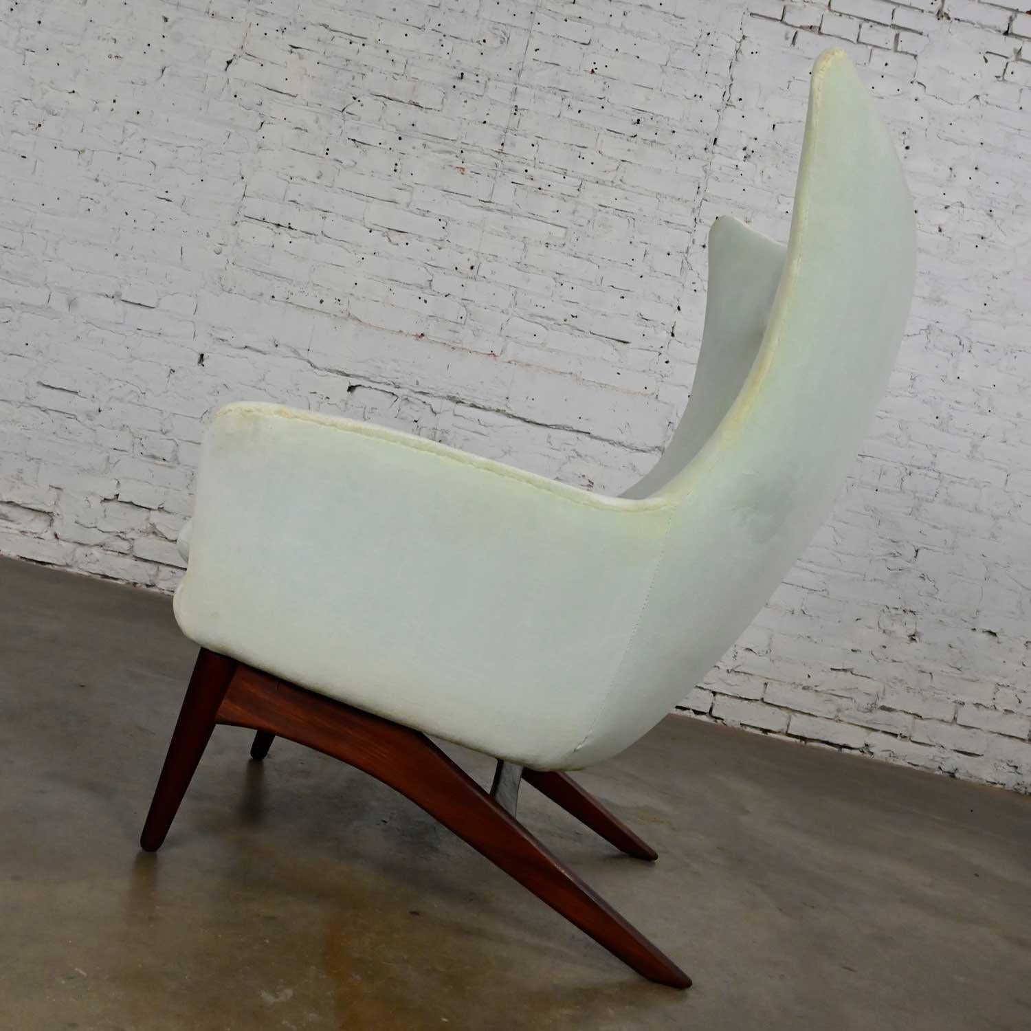 20th Century Scandinavian Modern Reclining Wingback Lounge Chair H W Klein for Bramin Mobler For Sale