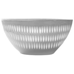 Scandinavian Modern Rice Grains Porcelain Bowl by Holzer-Kjellberg, Arabia