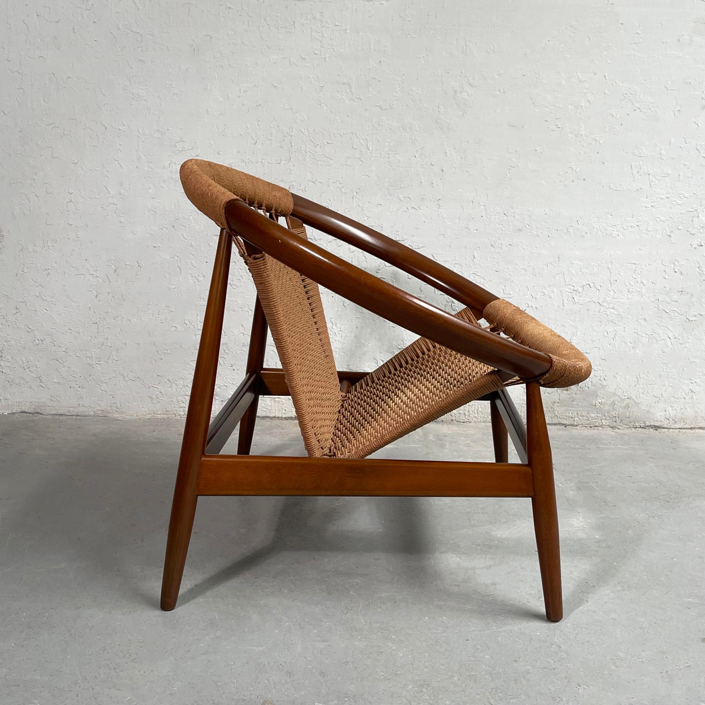 20th Century Scandinavian Modern Ringstol Woven Hoop Chair by Illum Wikkelsø