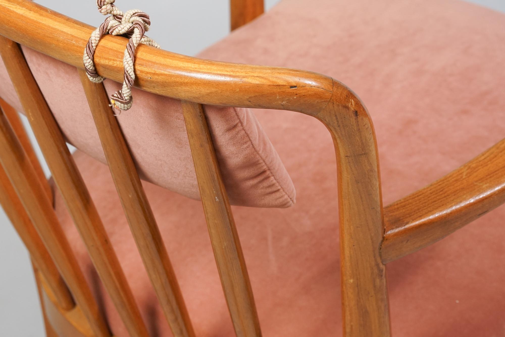 Scandinavian Modern Rocking Chair, Carin Bryggman, 1940/1950s In Good Condition In Helsinki, Uusimaa