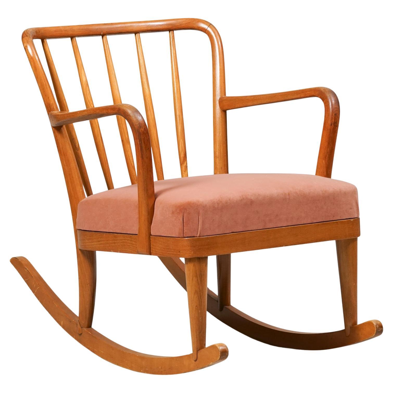 Scandinavian Modern Rocking Chair, Carin Bryggman, 1940/1950s