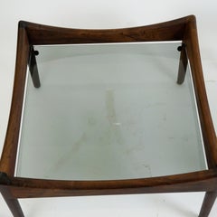 Scandinavian Modern Rosewood and Glass Coffee Table Modus by Kristian Vedel