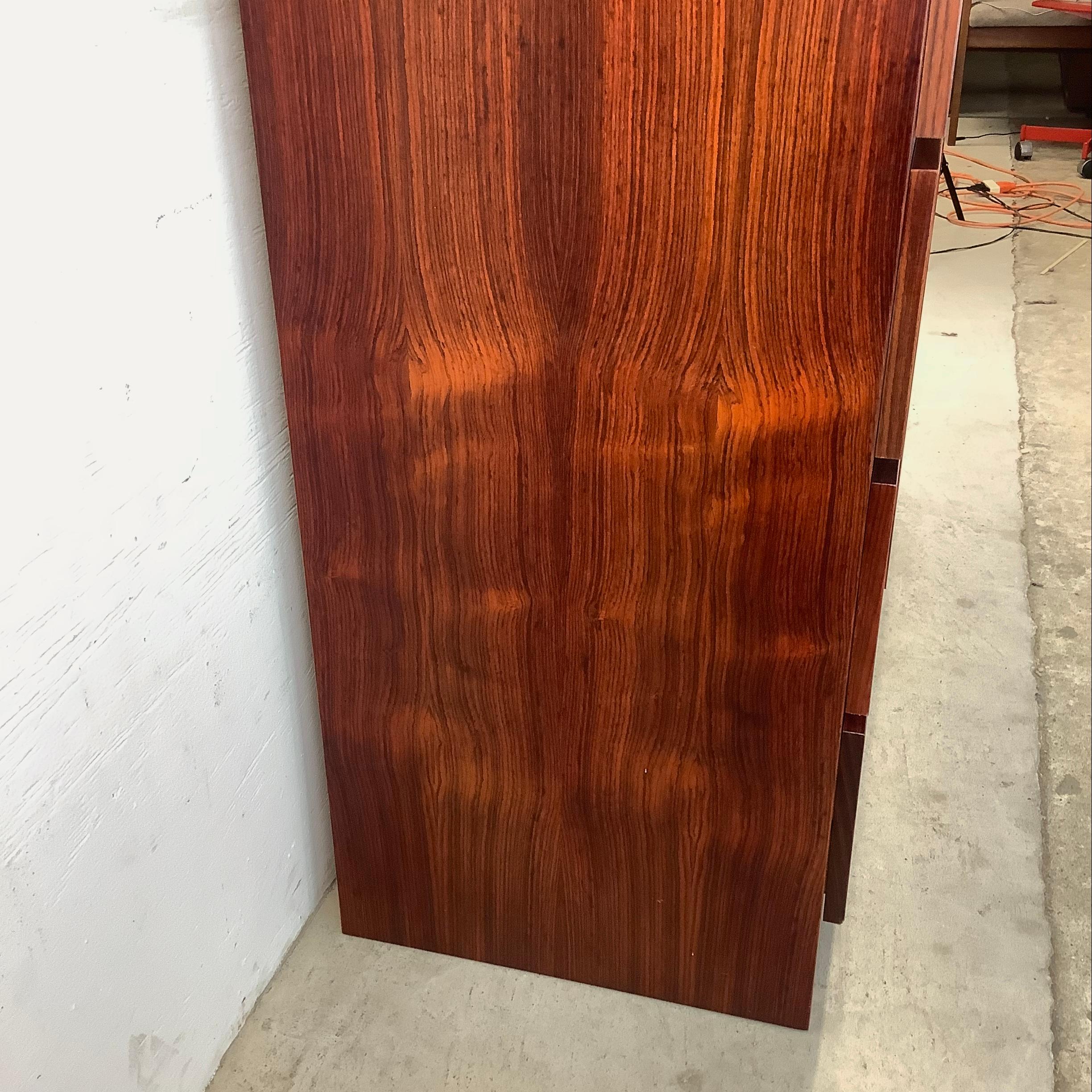 Scandinavian Modern Rosewood Armoire Dresser 1