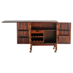 Scandinavian Modern Rosewood Bar Cabinet by Torbjørn Afdal Bruksbo, Norway 1960s