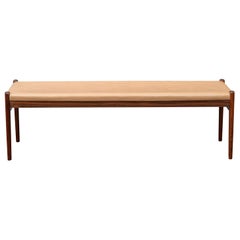Scandinavian Modern Rosewood Bench by Niels Moller, Model 63
