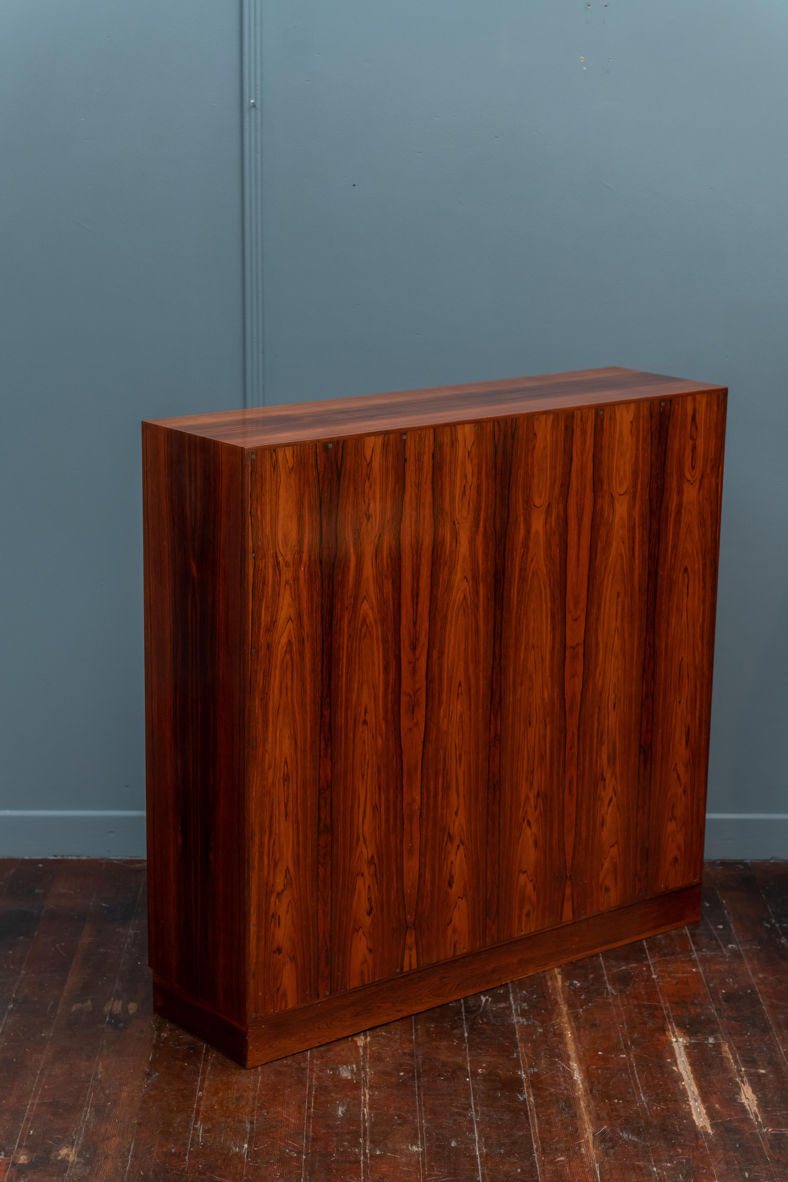 Scandinavian Modern Rosewood Bookcase by Willy Beck 2