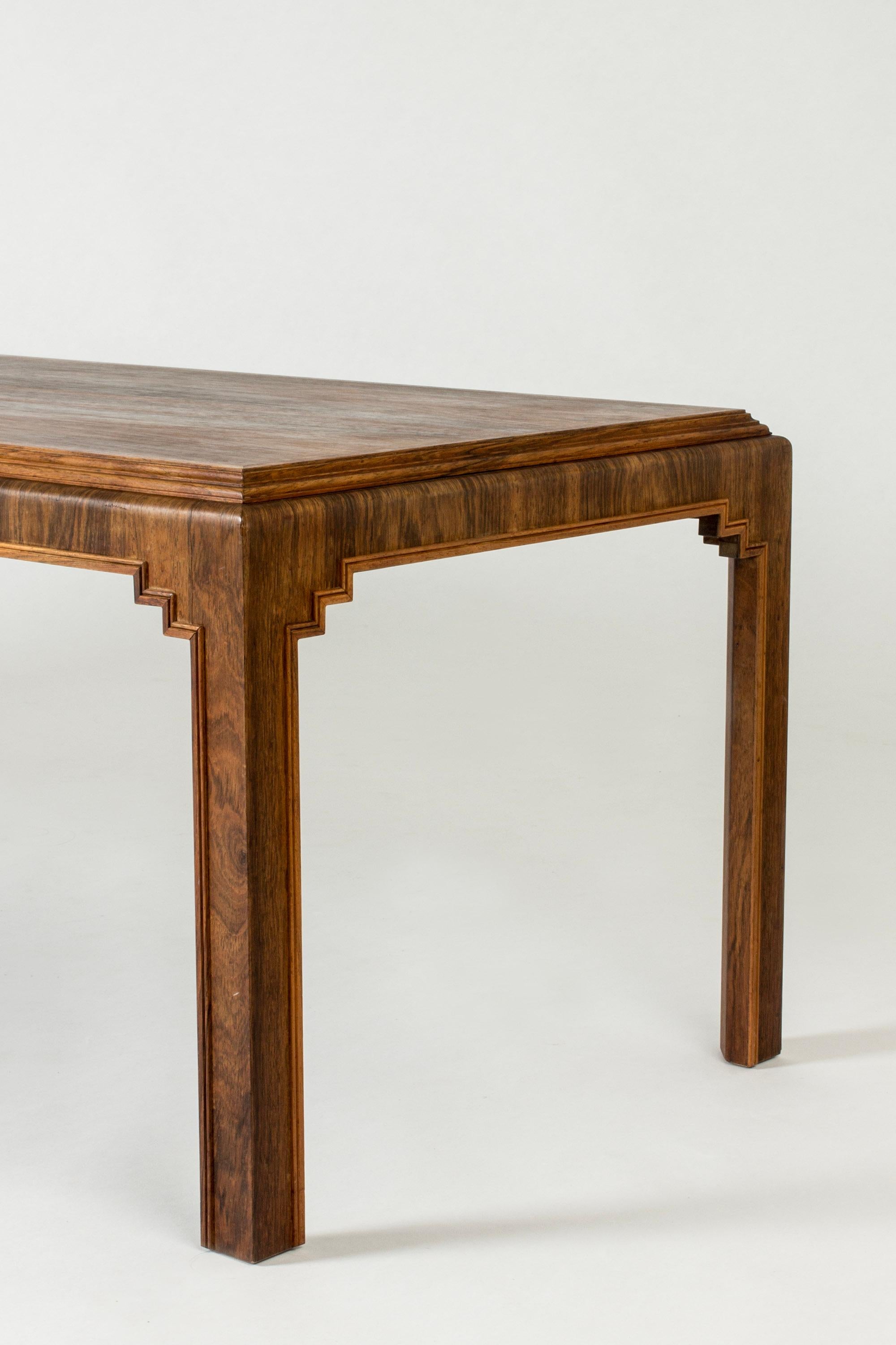 Mid-20th Century Scandinavian Modern rosewood coffee table, Sweden, 1930s For Sale