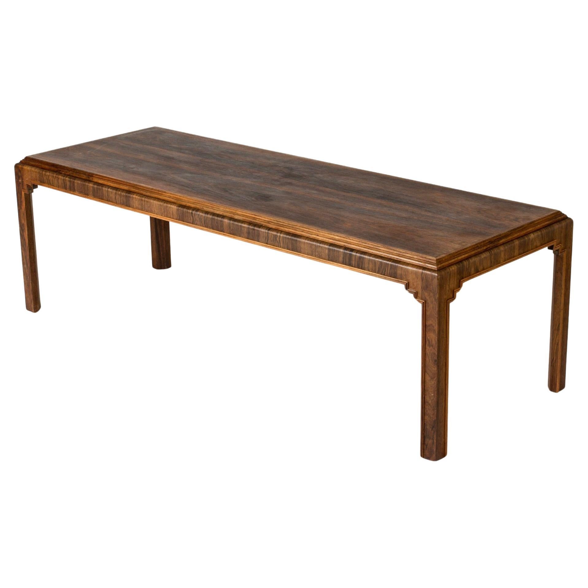 Scandinavian Modern rosewood coffee table, Sweden, 1930s For Sale