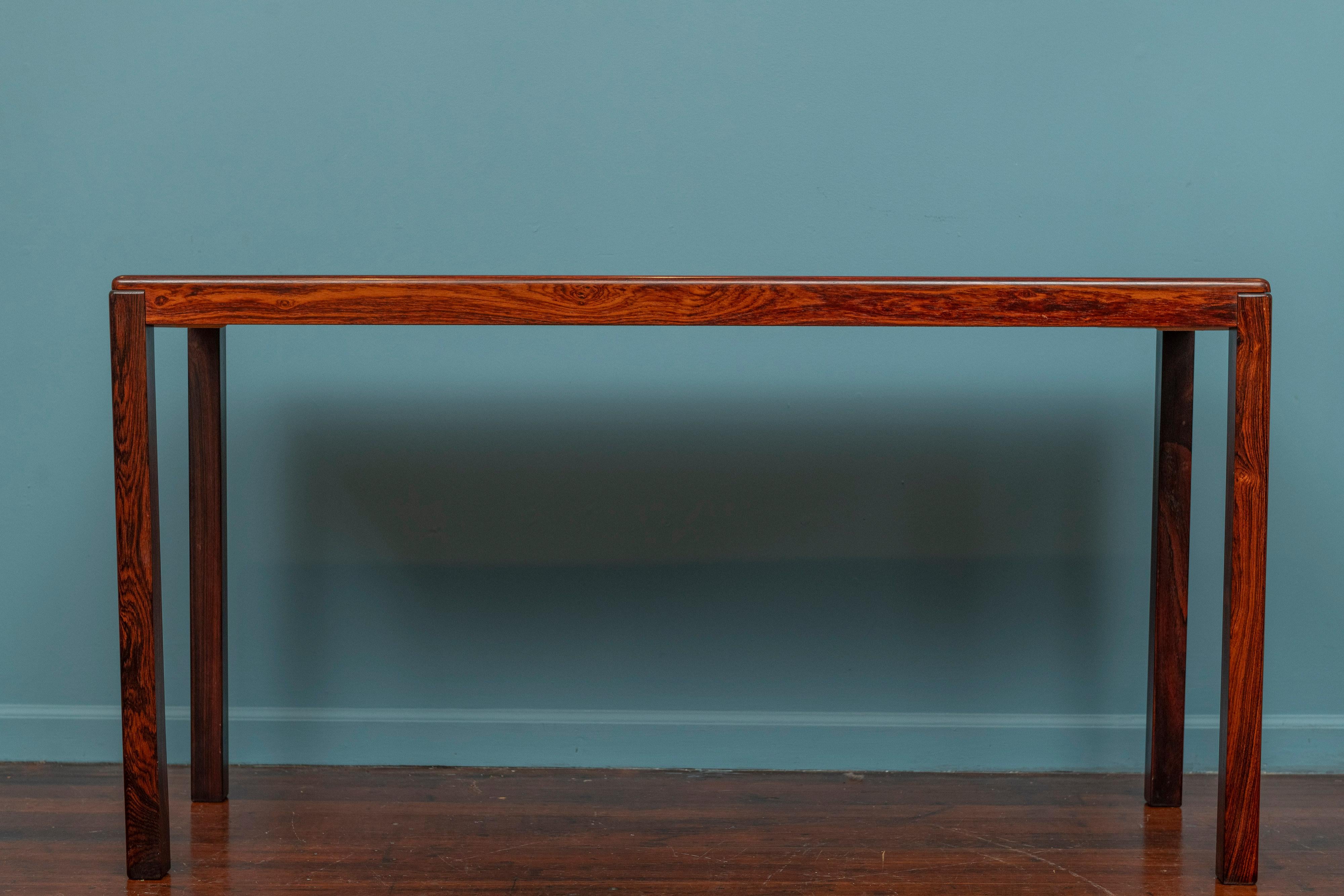 Danish Scandinavian Modern Rosewood Console by Vejle Stole, Denmark