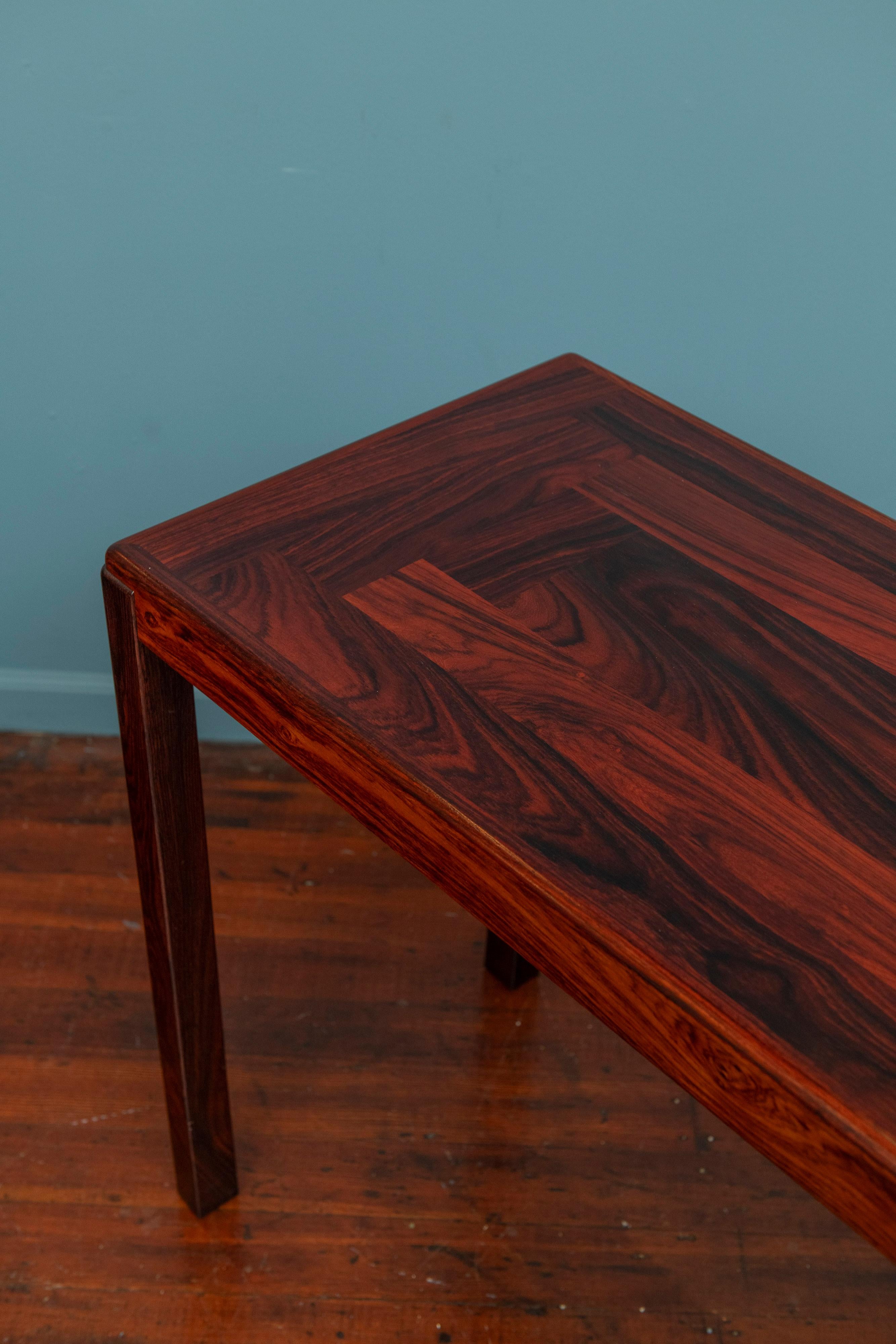 Scandinavian Modern Rosewood Console by Vejle Stole, Denmark 1