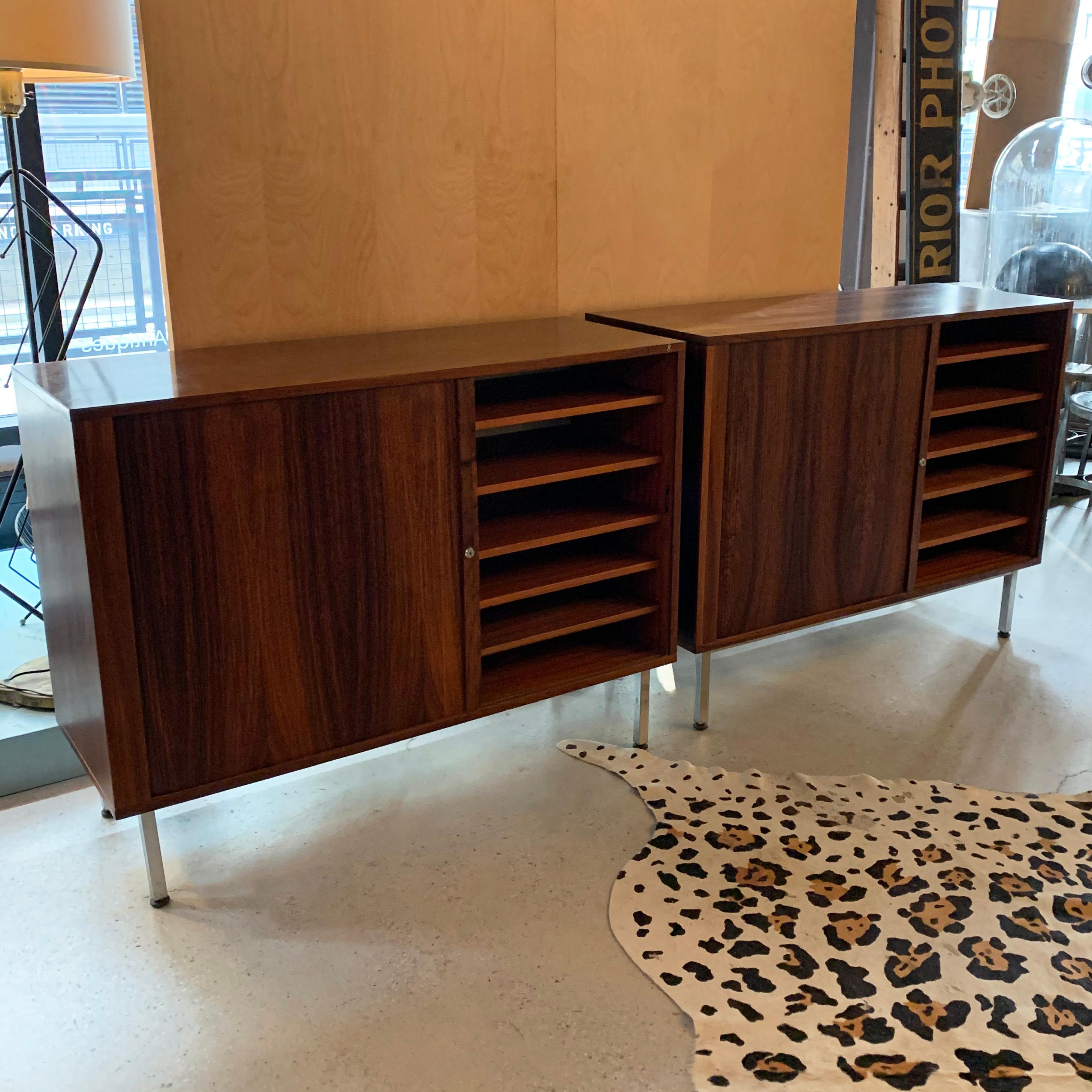 Scandinavian Modern Rosewood Credenza Cabinet By Marius Byrialsen For Nipu In Good Condition For Sale In Brooklyn, NY