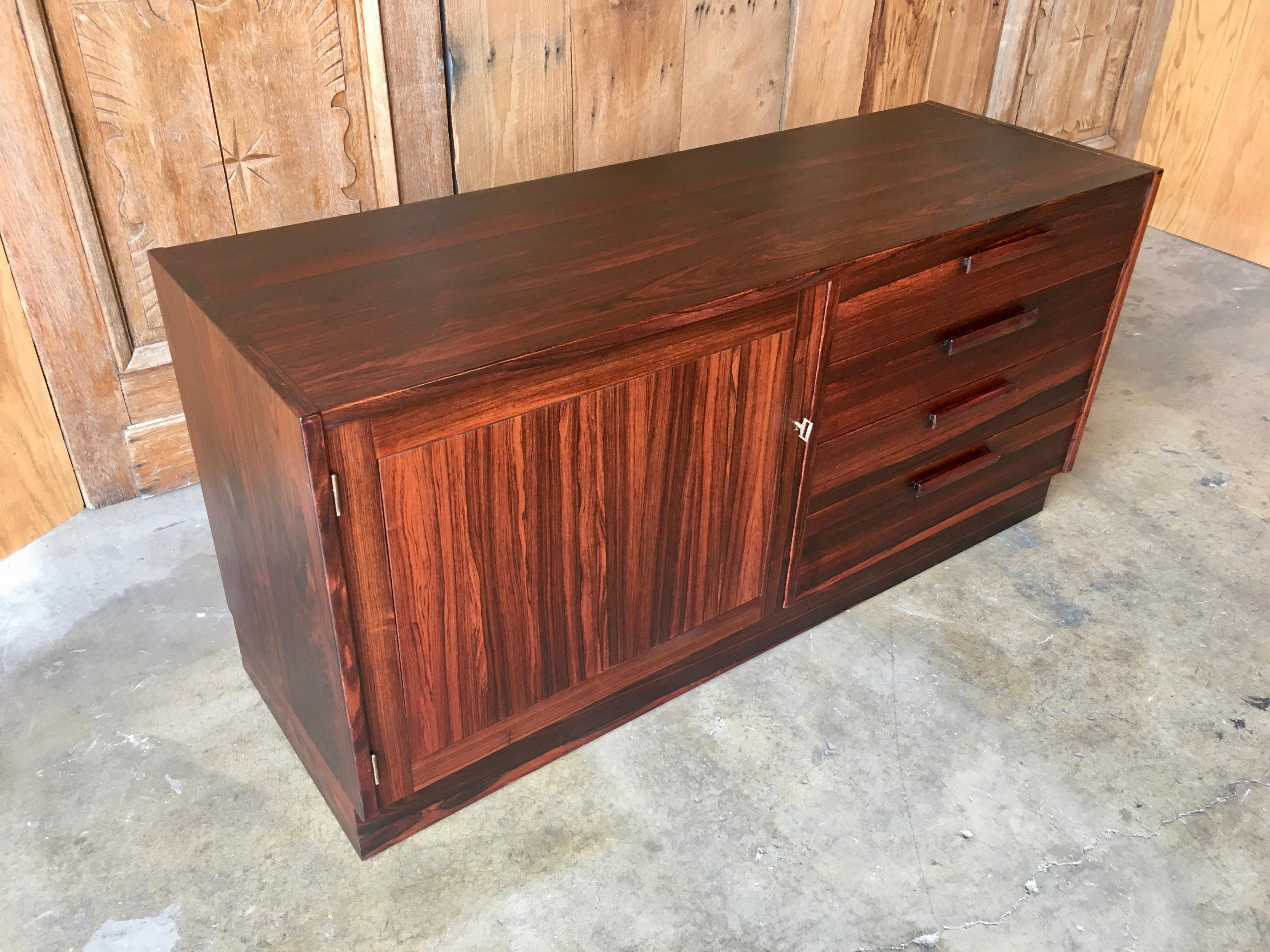 20th Century Scandinavian Modern Rosewood Credenza