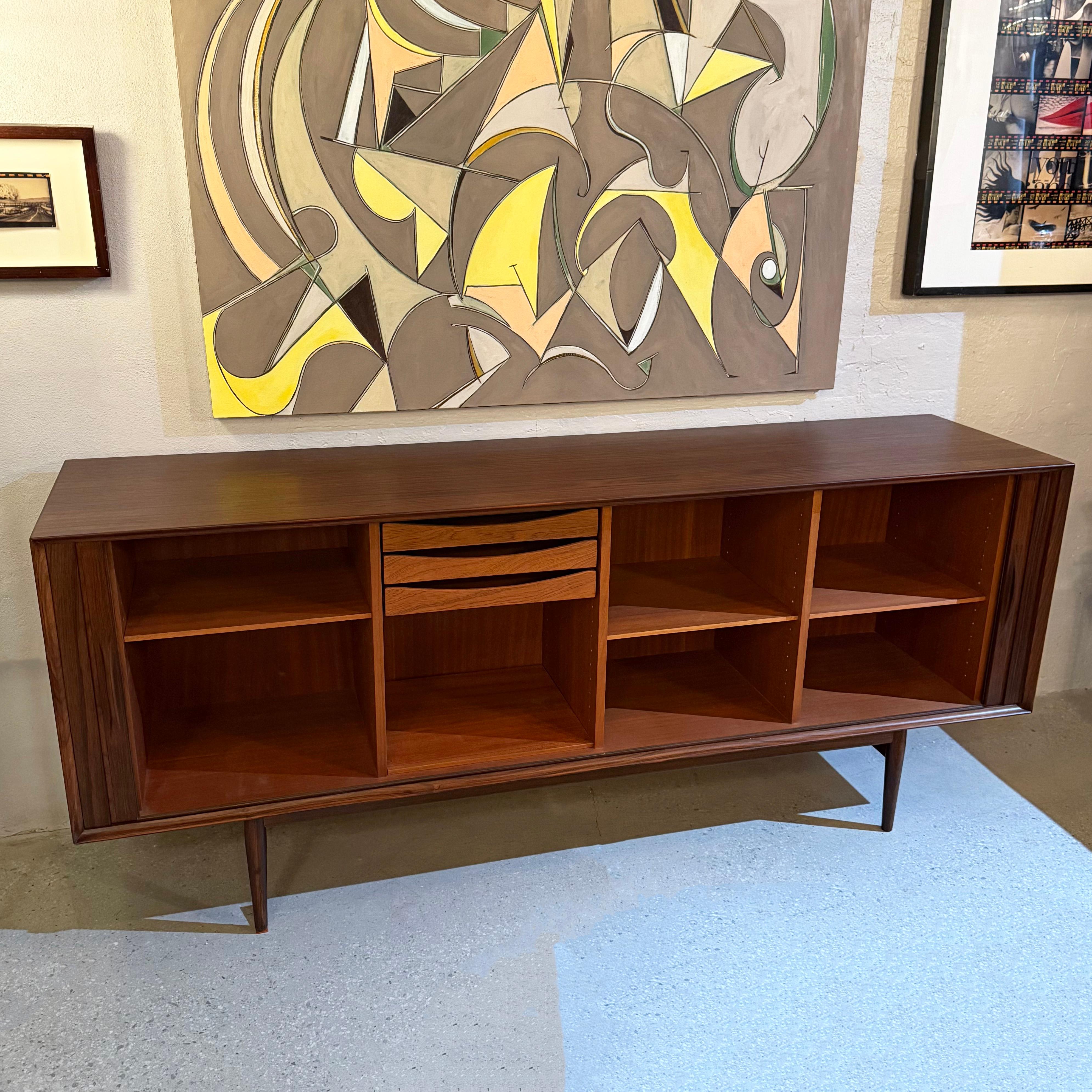 Scandinavian Modern Rosewood Credenza Sideboard By Arne Vodder For Sibast 1