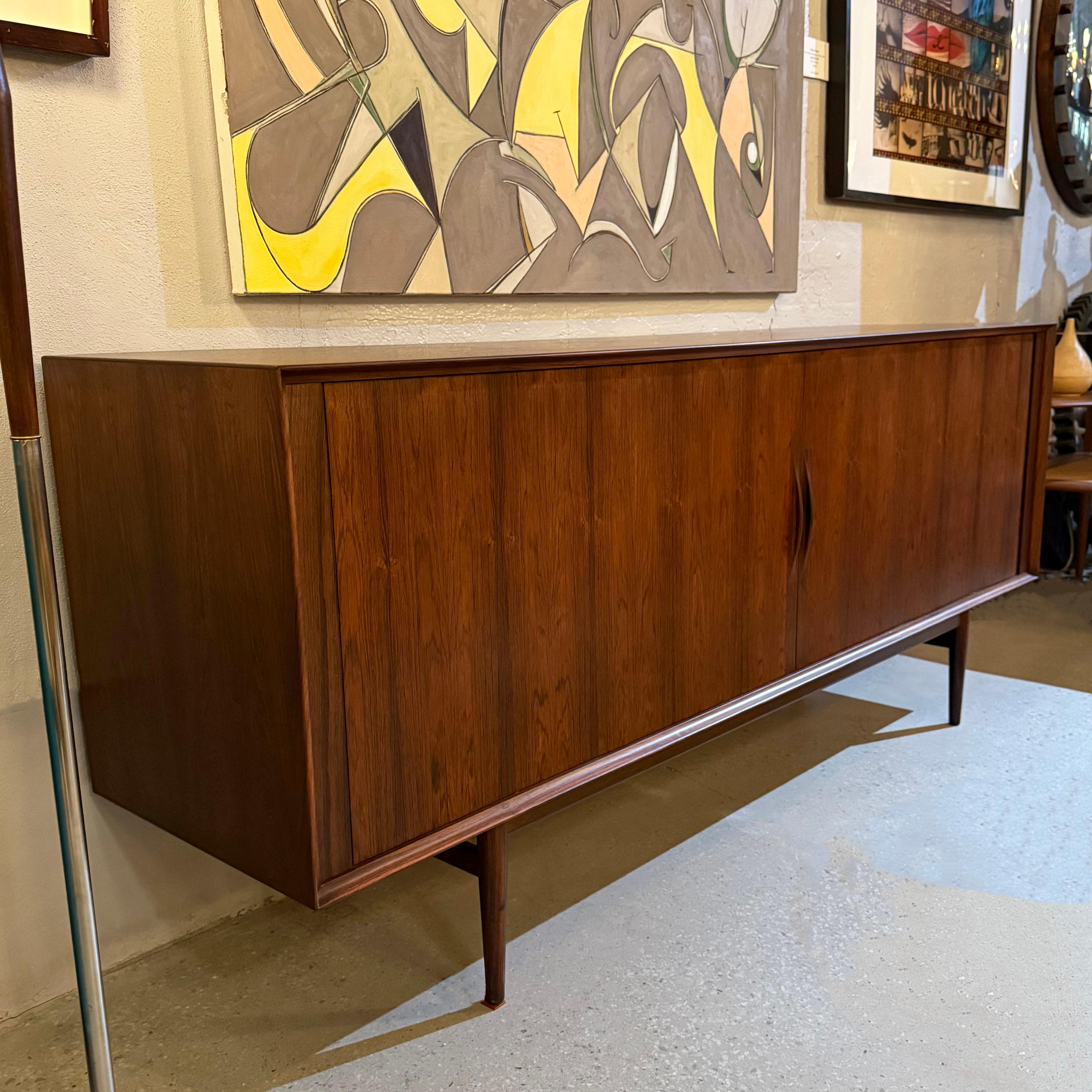 Scandinavian Modern Rosewood Credenza Sideboard By Arne Vodder For Sibast 3