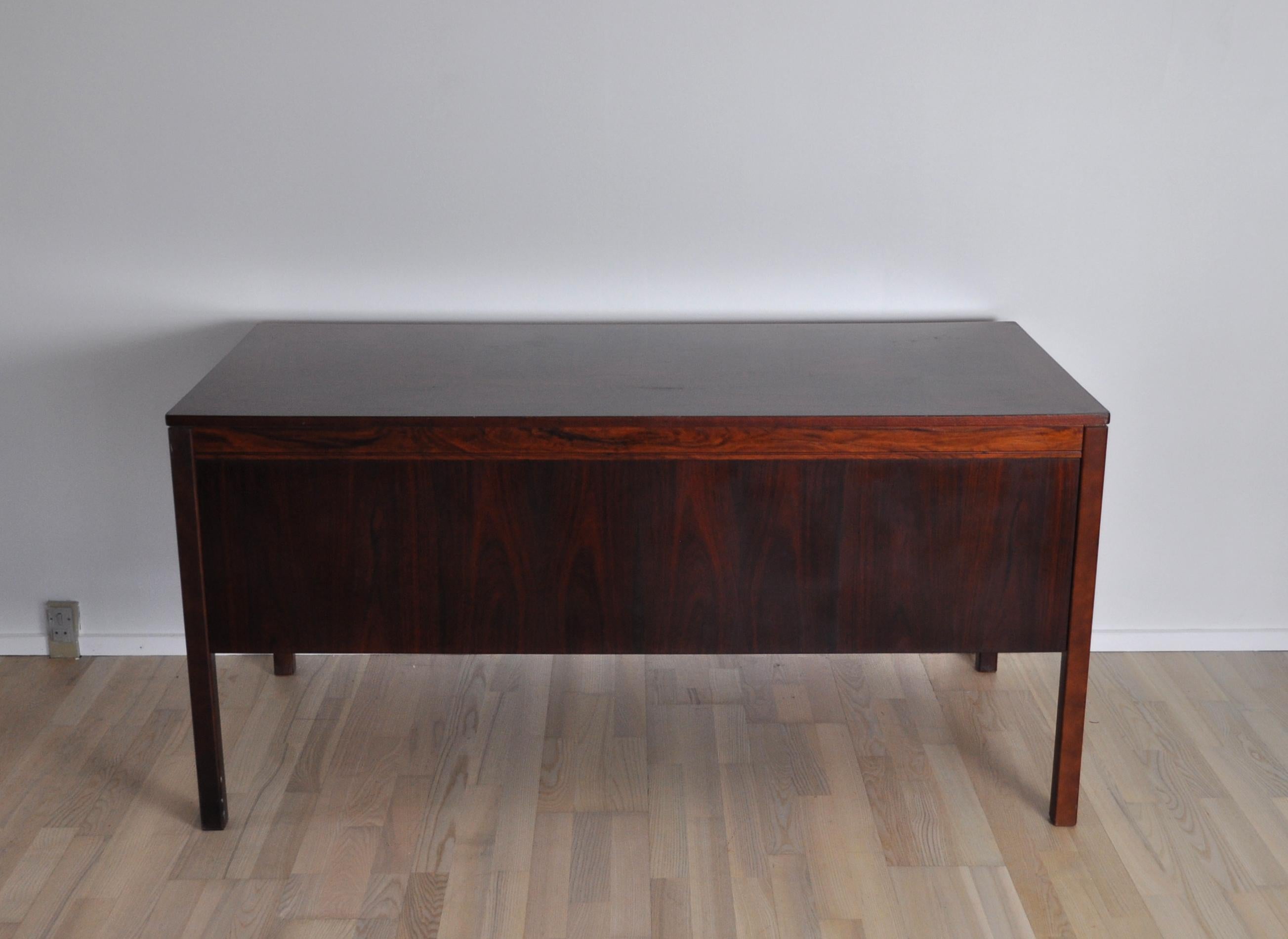 Scandinavian Modern Rosewood Desk by PS Heggen of Norway 6