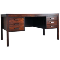 Scandinavian Modern Rosewood Desk by PS Heggen of Norway