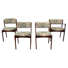 Scandinavian Modern Rosewood Dining Chairs attr. Erik Buch