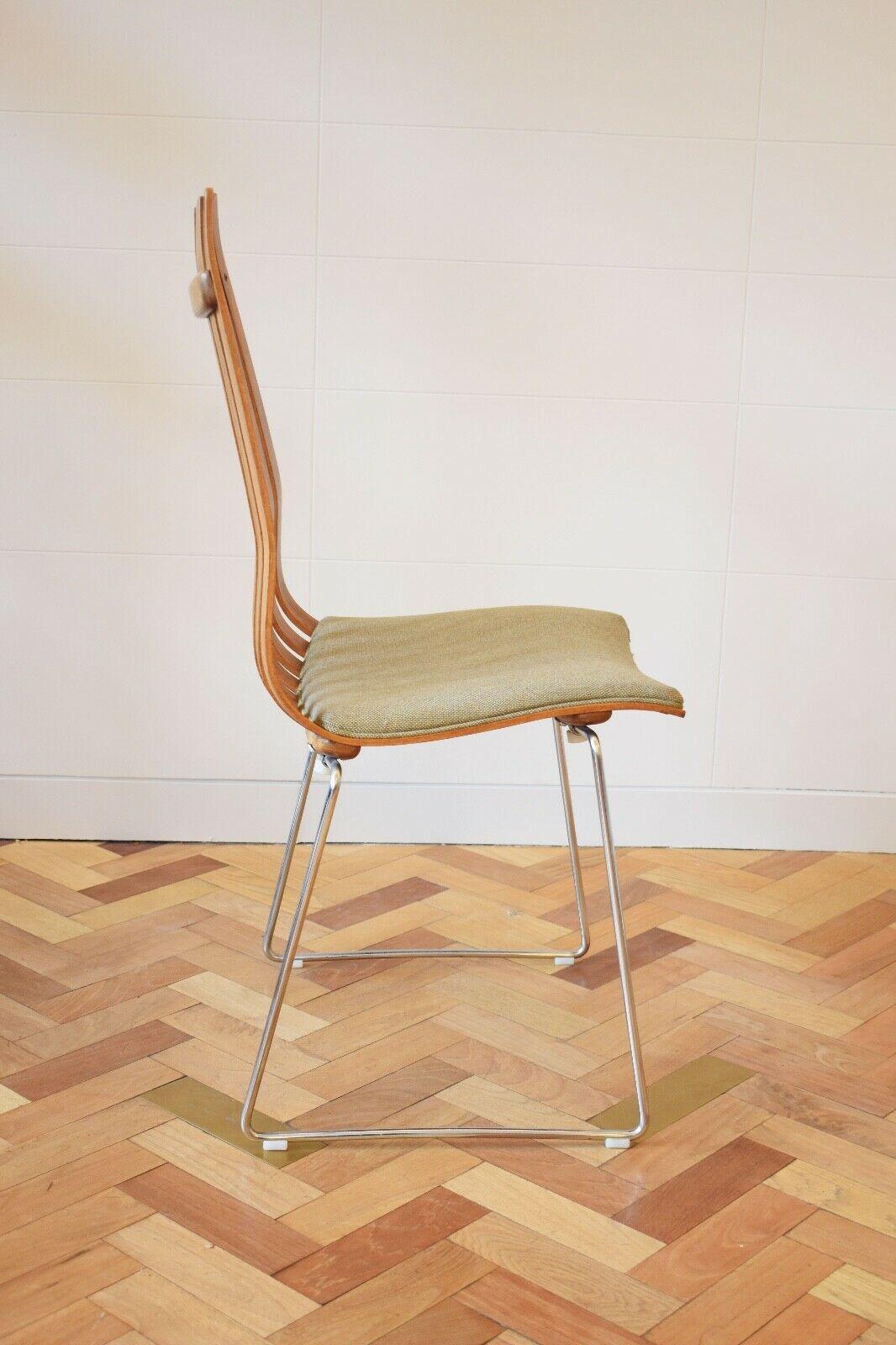 Scandinavian Modern Rosewood Dining Chairs by Hans Brattrud, Set of Six 2