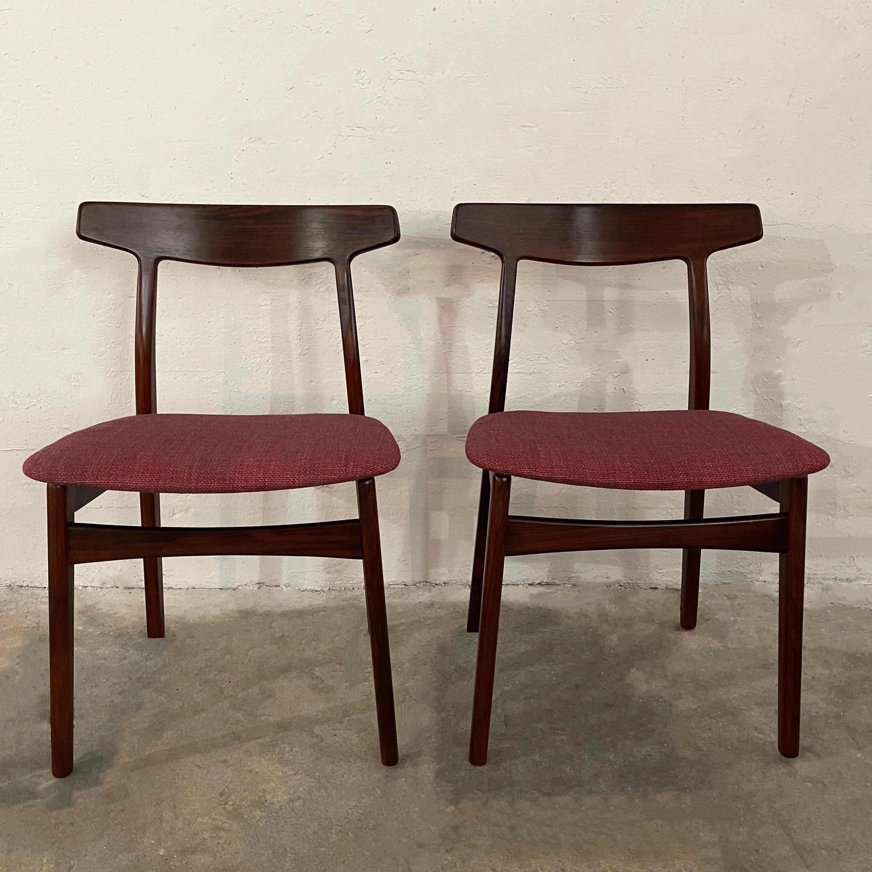 Scandinavian Modern Rosewood Dining Chairs By Henning Kjaernulf For Bruno Hansen 4