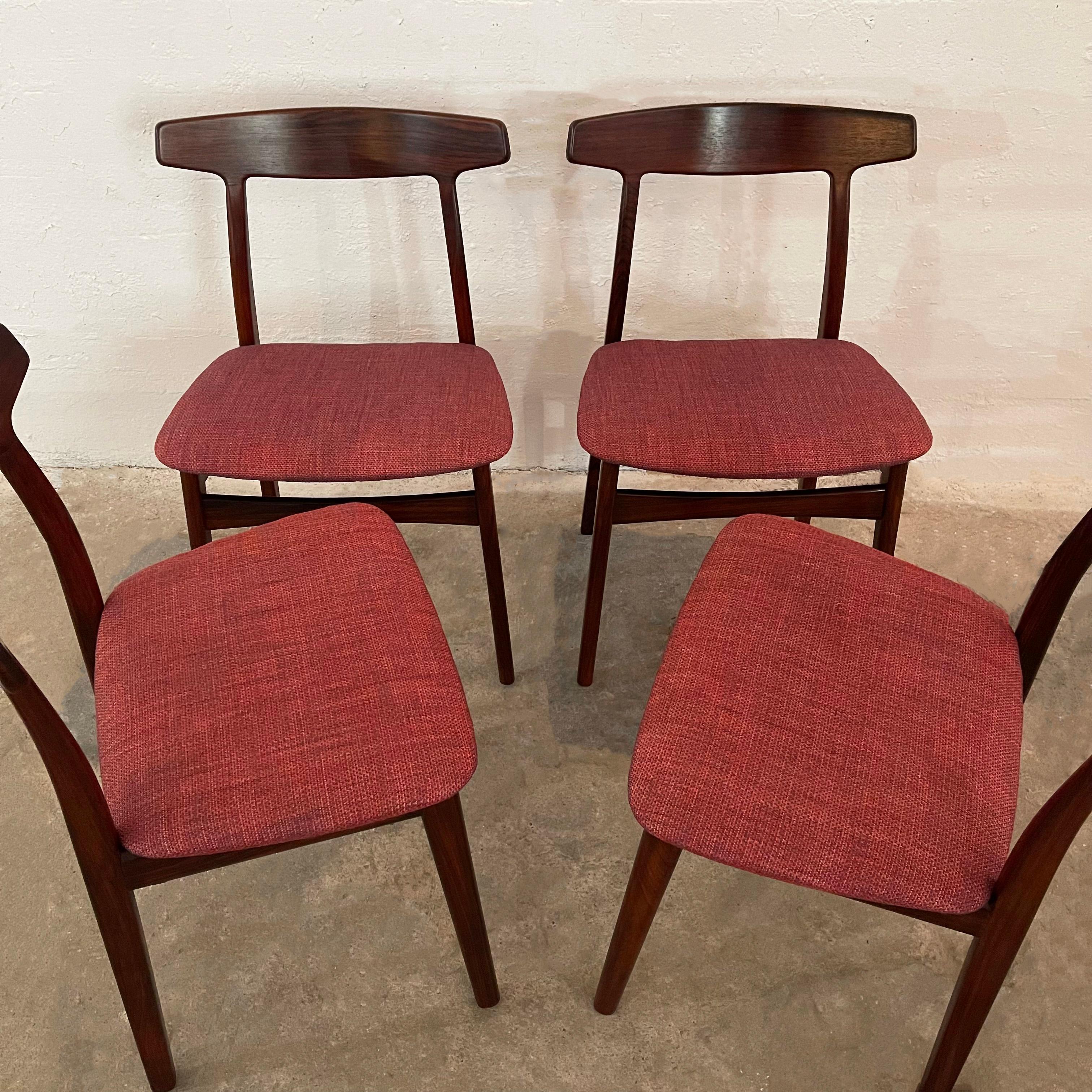 Scandinavian Modern Rosewood Dining Chairs By Henning Kjaernulf For Bruno Hansen 2