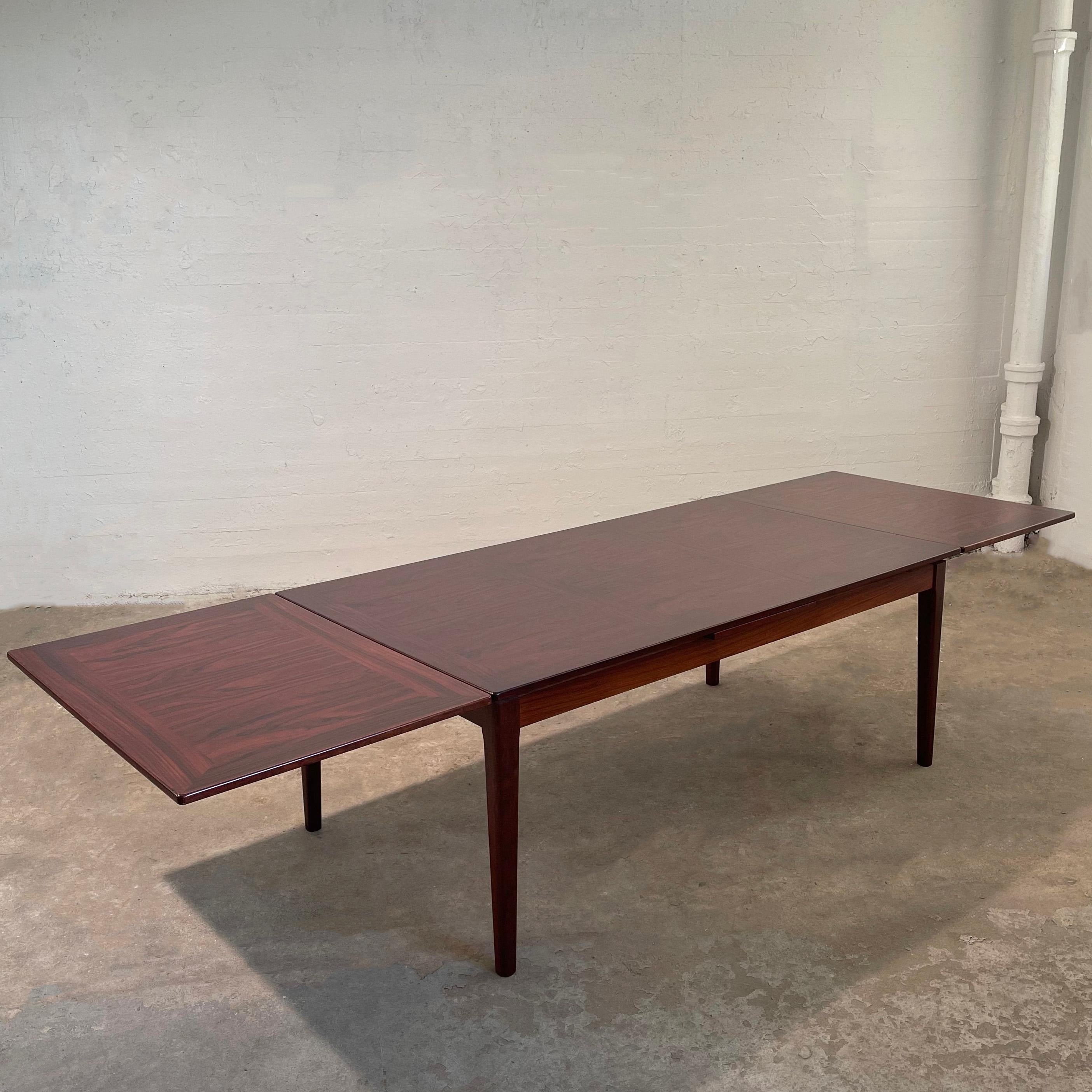 20th Century Scandinavian Modern Rosewood Extension Dining Table By Scovby Mobelfabrik For Sale