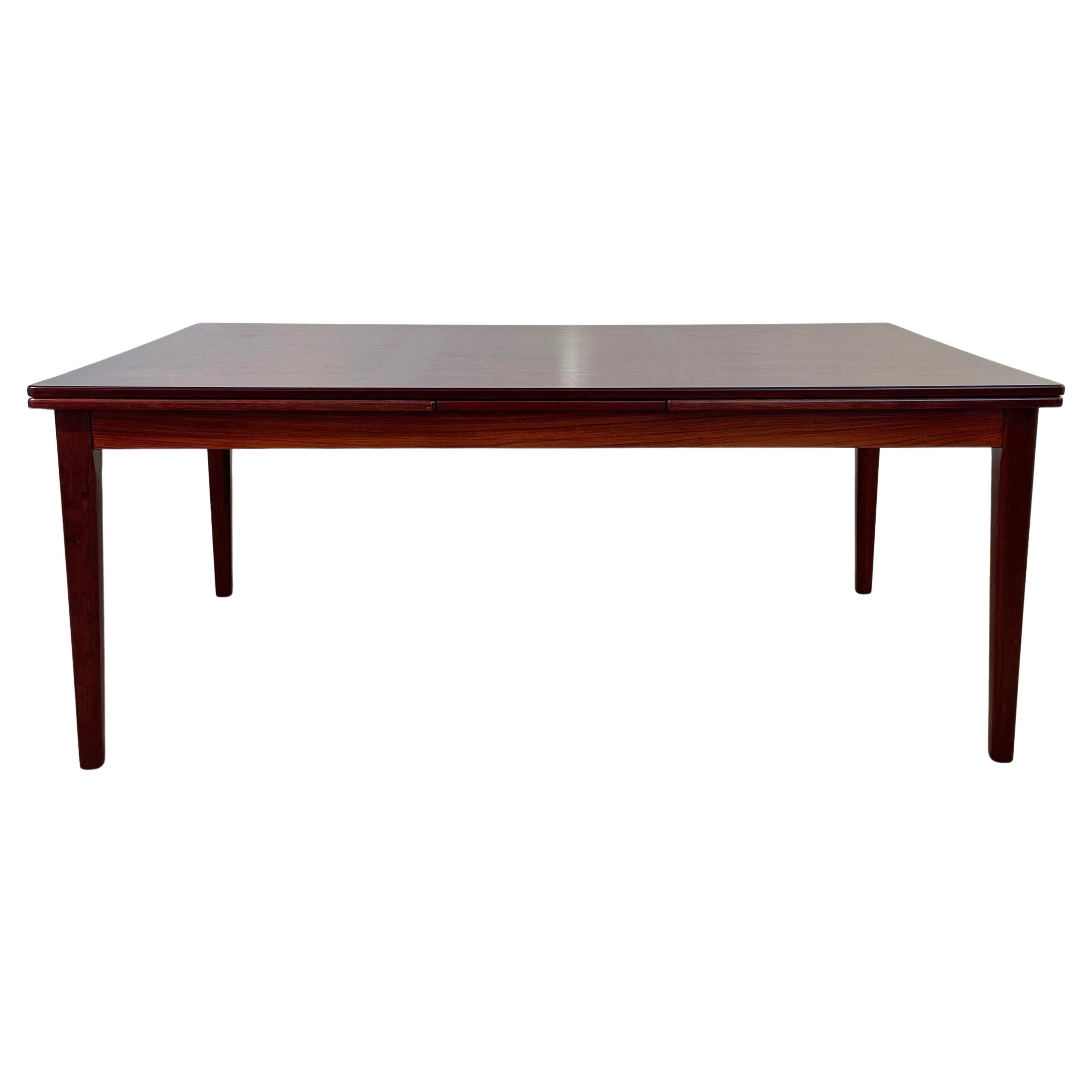 Scandinavian Modern Rosewood Extension Dining Table By Scovby Mobelfabrik