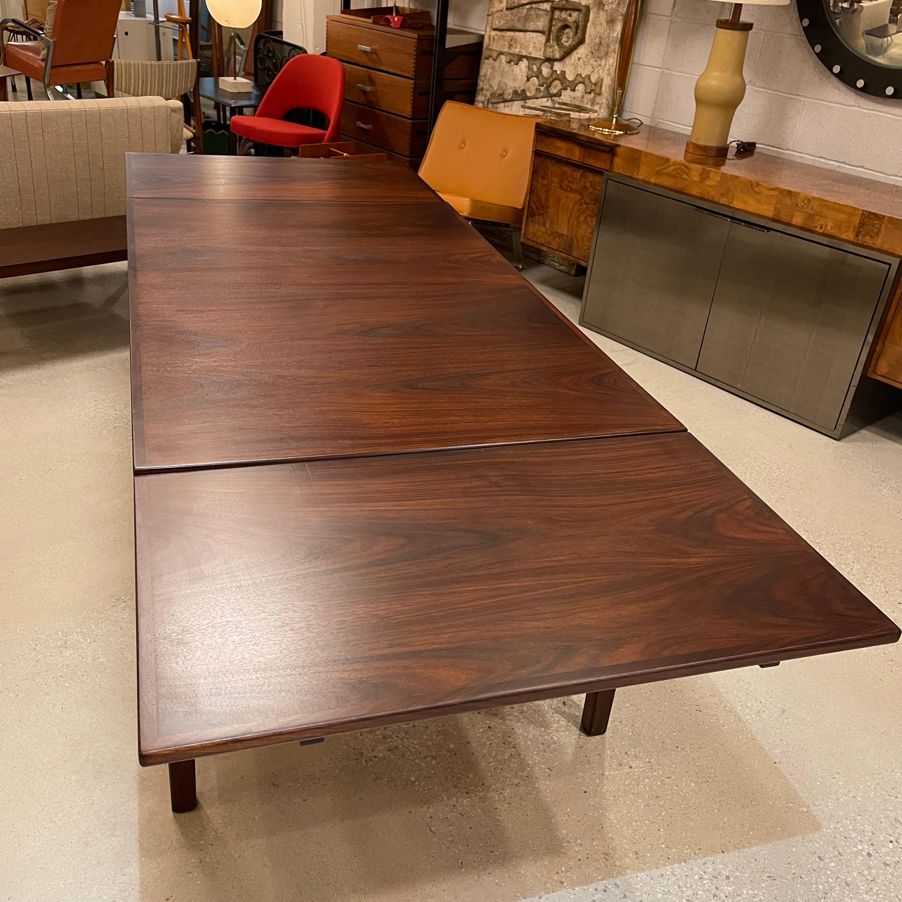 Scandinavian Modern Rosewood Extension Dining Table 2