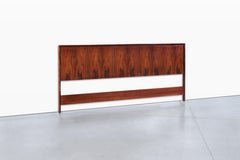 Scandinavian Modern Rosewood King-Size Headboard by Westnofa