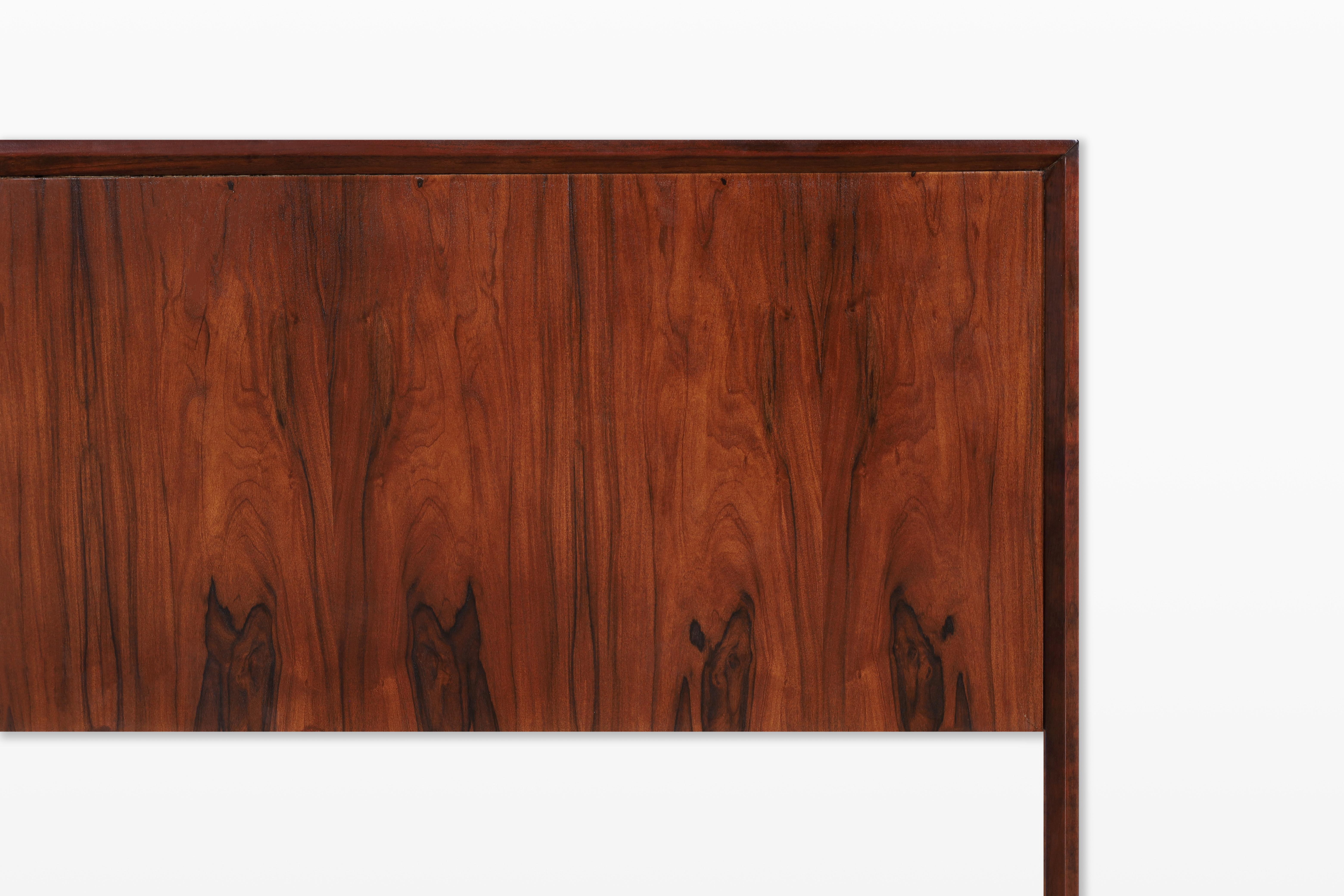 The Modern Scandinavian Scandinavian Rosewood King-Size Headboard by Westnofa Bon état - En vente à North Hollywood, CA