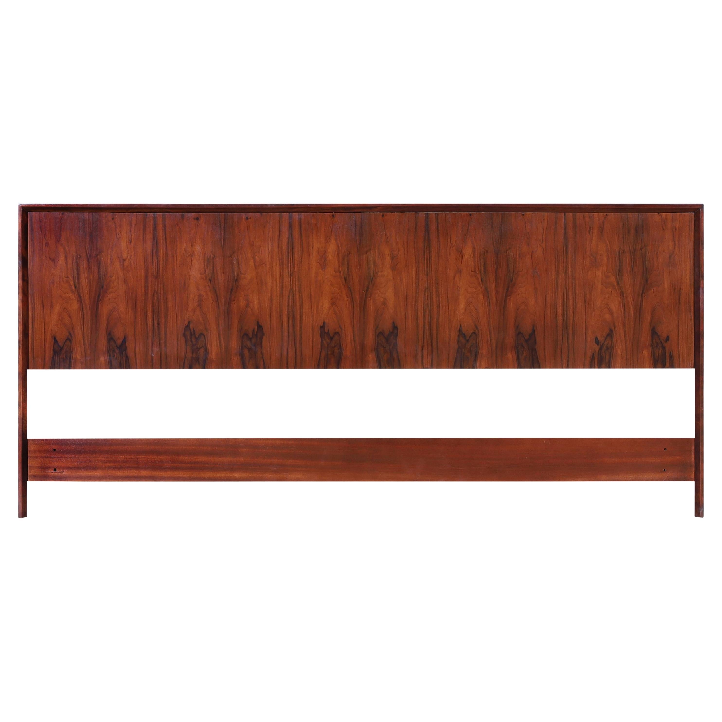 Scandinavian Modern Rosewood King-Size Headboard by Westnofa