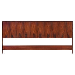 Scandinavian Modern Rosewood King-Size Headboard by Westnofa