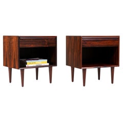 Scandinavian Modern Rosewood Night Stands by Westnofa