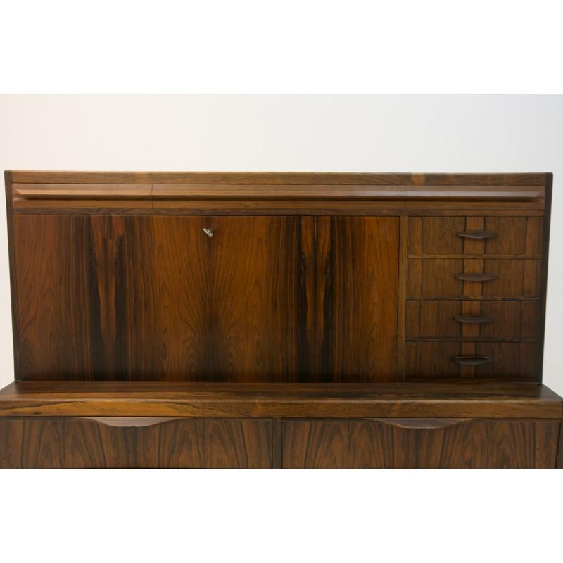 Mid-20th Century Scandinavian Modern Rosewood Secretary Desk by Ib Kofod-Larsen