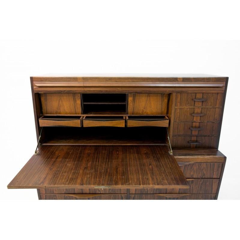 Scandinavian Modern Rosewood Secretary Desk by Ib Kofod-Larsen 4
