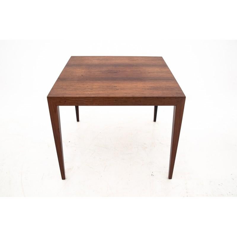 Scandinavian Modern Rosewood Side / Coffee Table, circa 1960s In Good Condition In Chorzów, PL