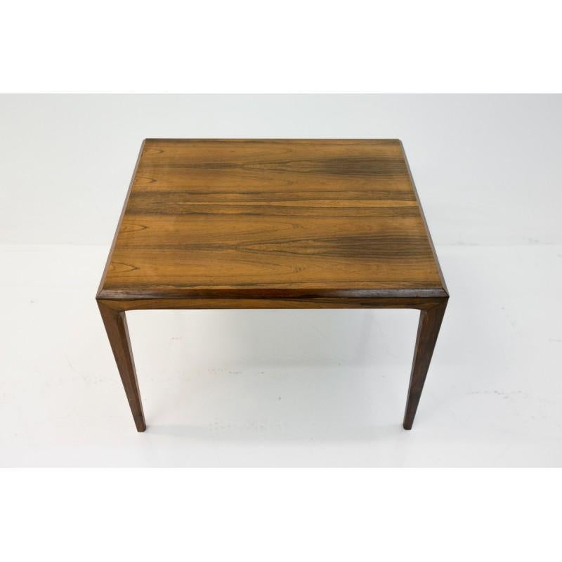 Scandinavian Modern Rosewood Side / Coffee Table by Johannes Andersen, 1960s In Good Condition In Chorzów, PL