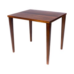 Scandinavian Modern Rosewood Side Table