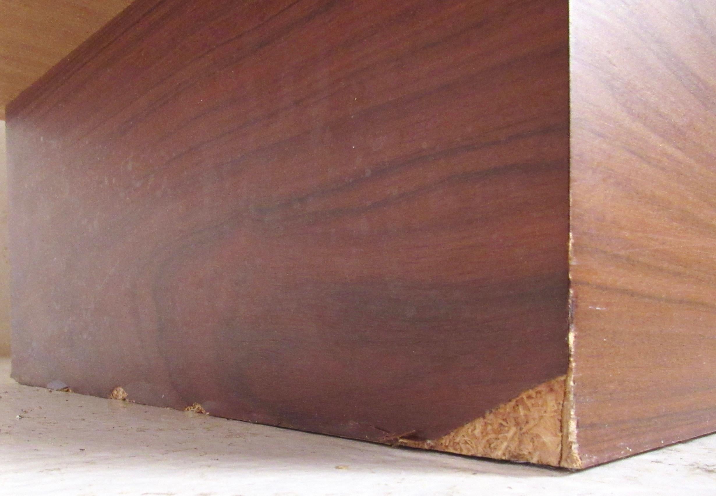 Scandinavian Modern Rosewood Sideboard with Cupboard Top Bookshelf 10