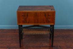 Petite table console scandinave moderne en bois de rose