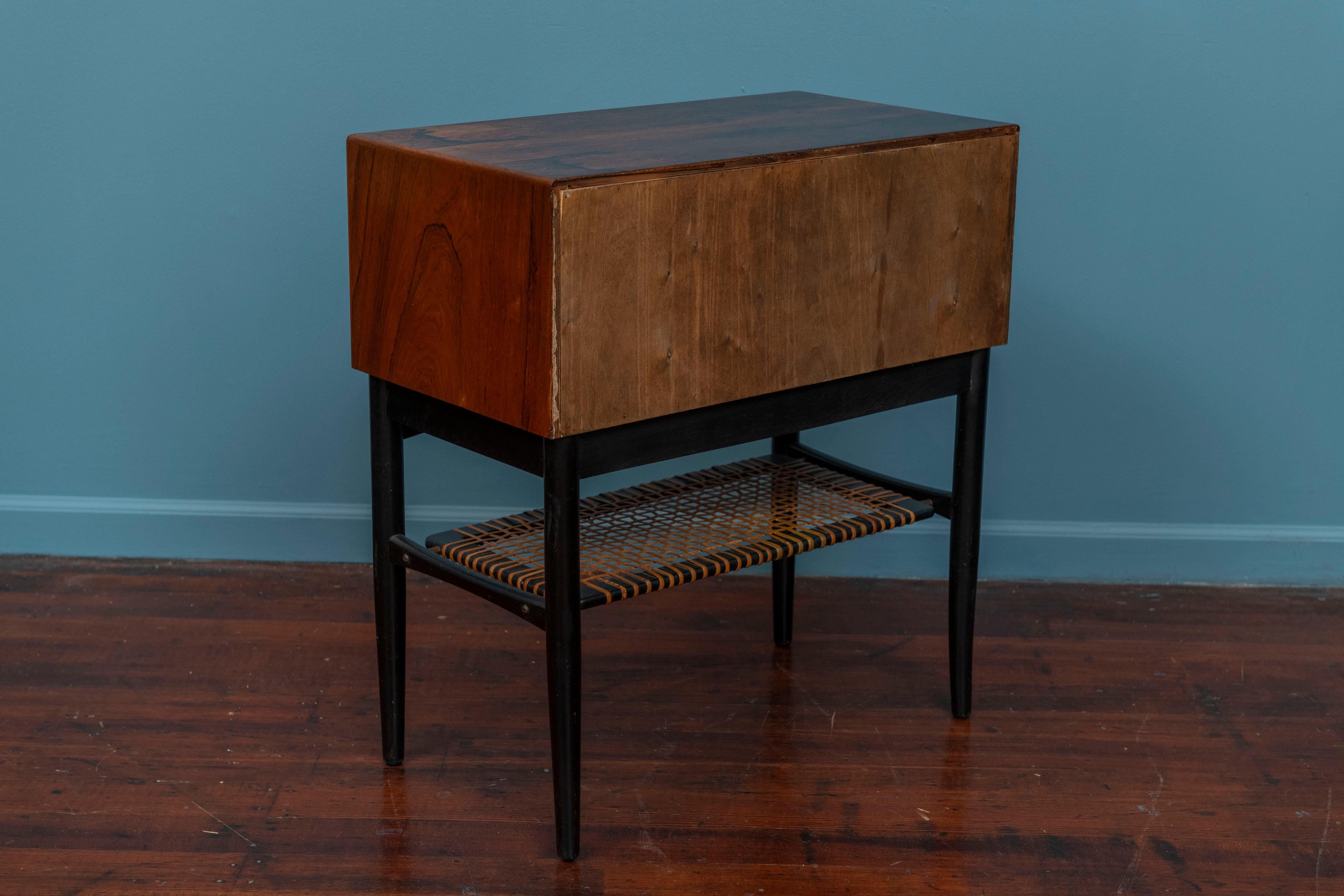 Scandinavian Modern Rosewood Small Console Table For Sale 2