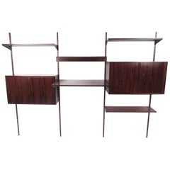 Scandinavian Modern Rosewood Wall Unit in the Style of Kai Kristiansen