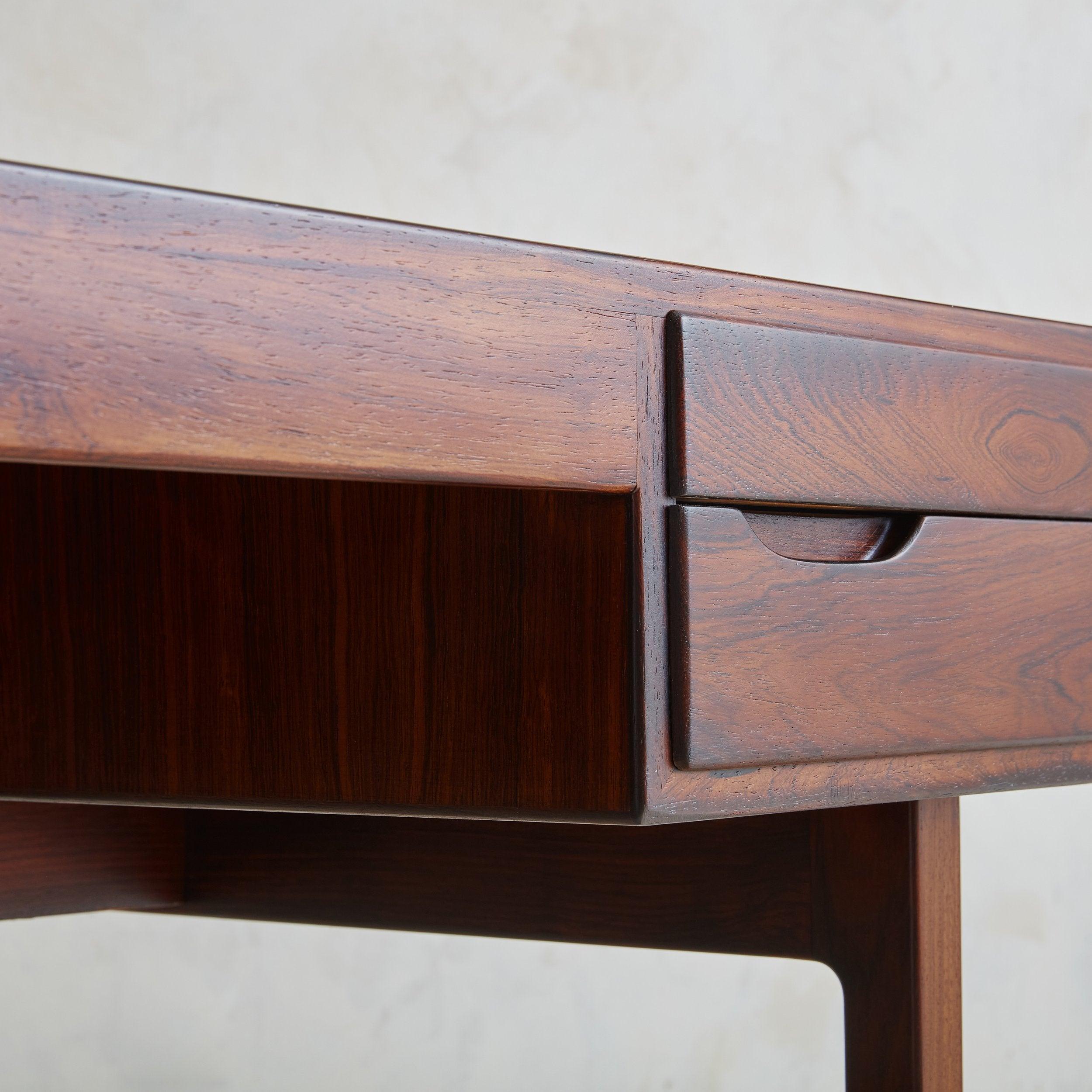 Scandinavian Modern Rosewood Writing Desk Attributed to Kurt Østervig, Denmark 6