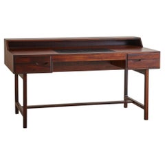 Scandinavian Modern Rosewood Writing Desk Attributed to Kurt Østervig, Denmark