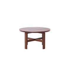 Scandinavian Modern Round Coffee or Occasional Table in Solid Teak