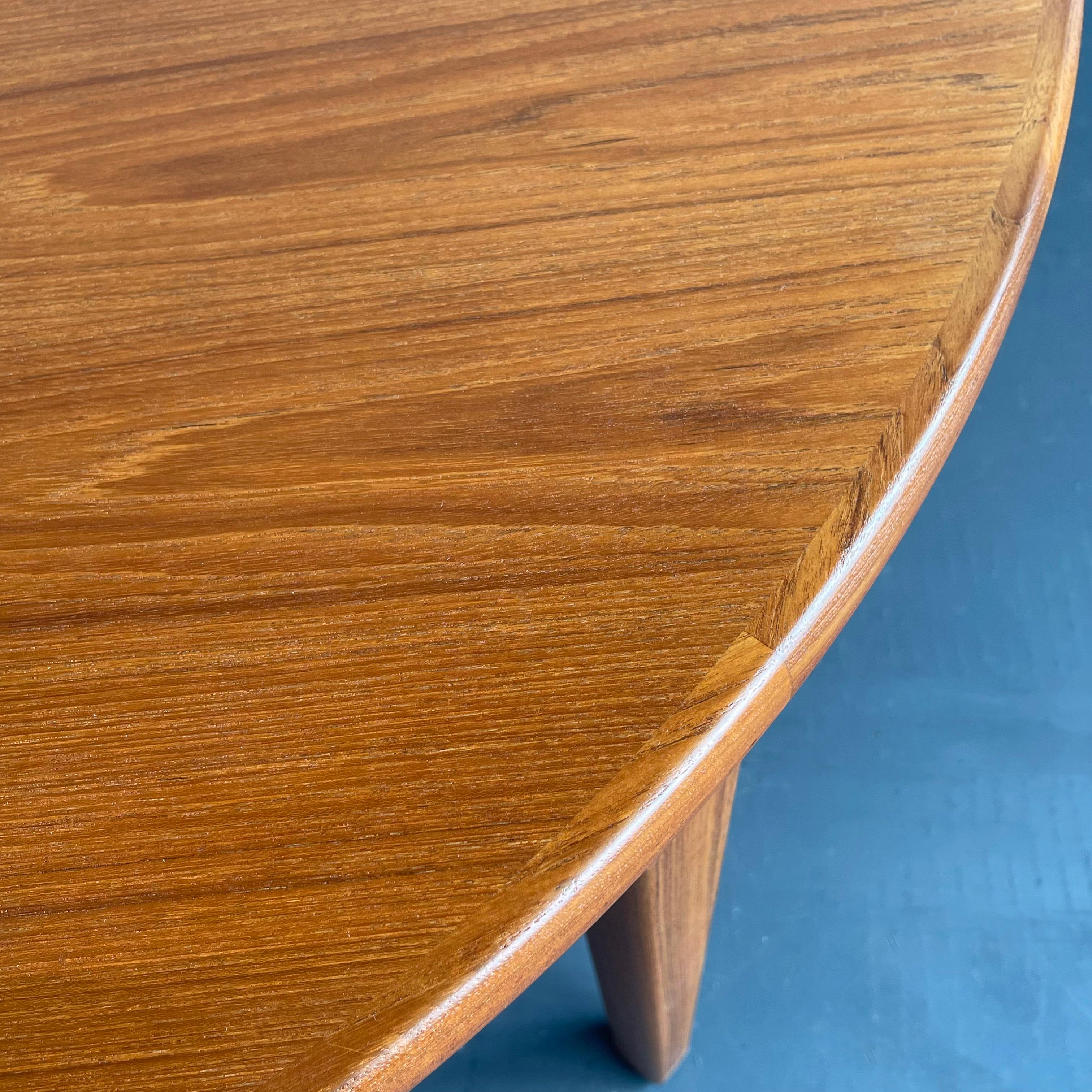 Scandinavian Modern Round Teak Dining Table 5