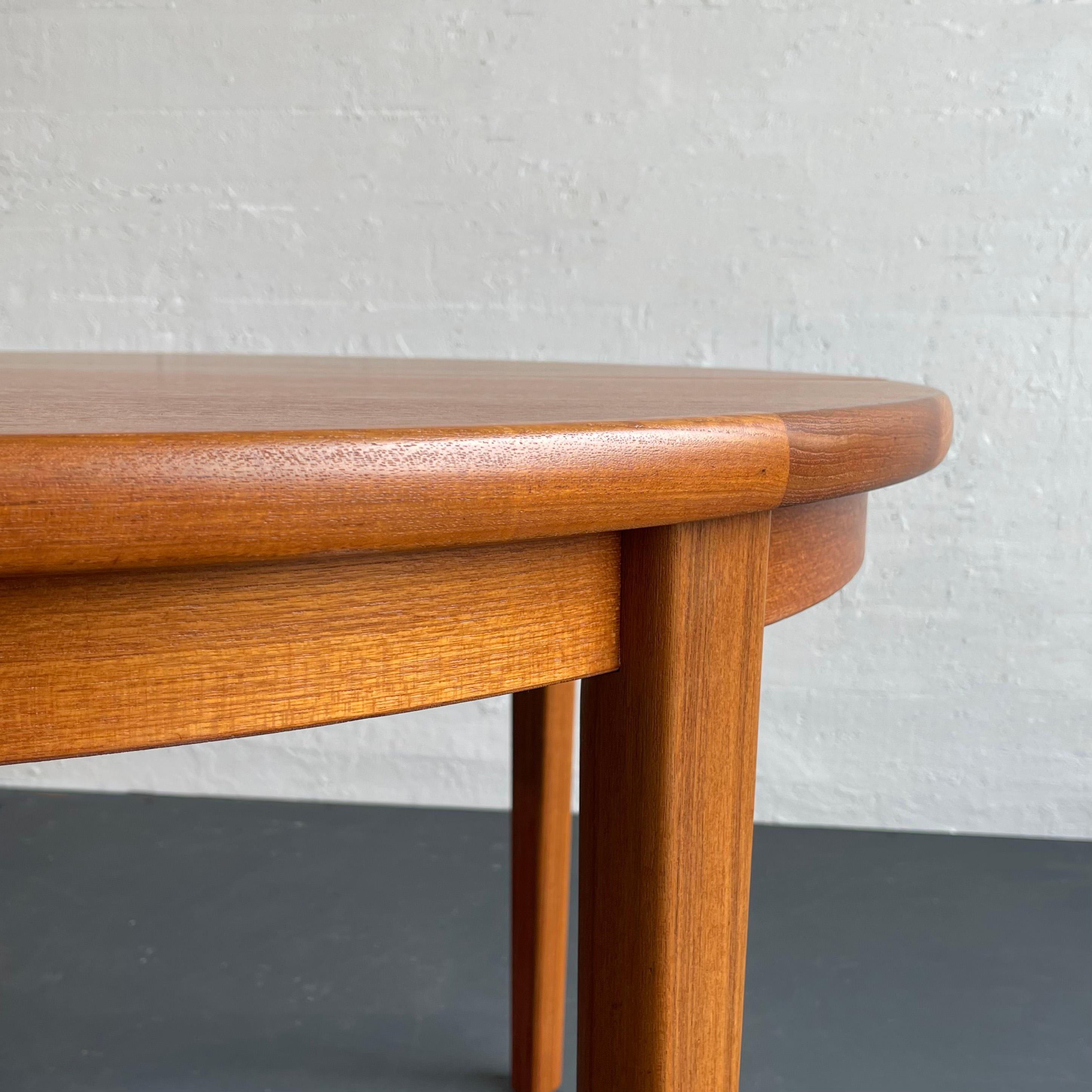 Scandinavian Modern Round Teak Dining Table 1